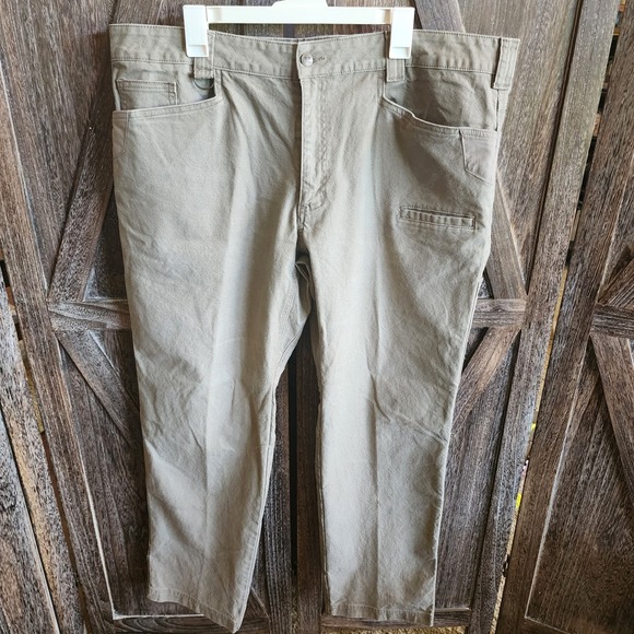 Noble Outfitters‎ Pants Men's Size 42x32 Tan Hammer Drill Canvas Work Pant Flex - Picture 1 of 11